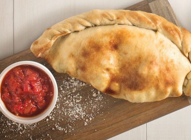 Calzone with marinara sauce from Bertucci's Italian Restaurant