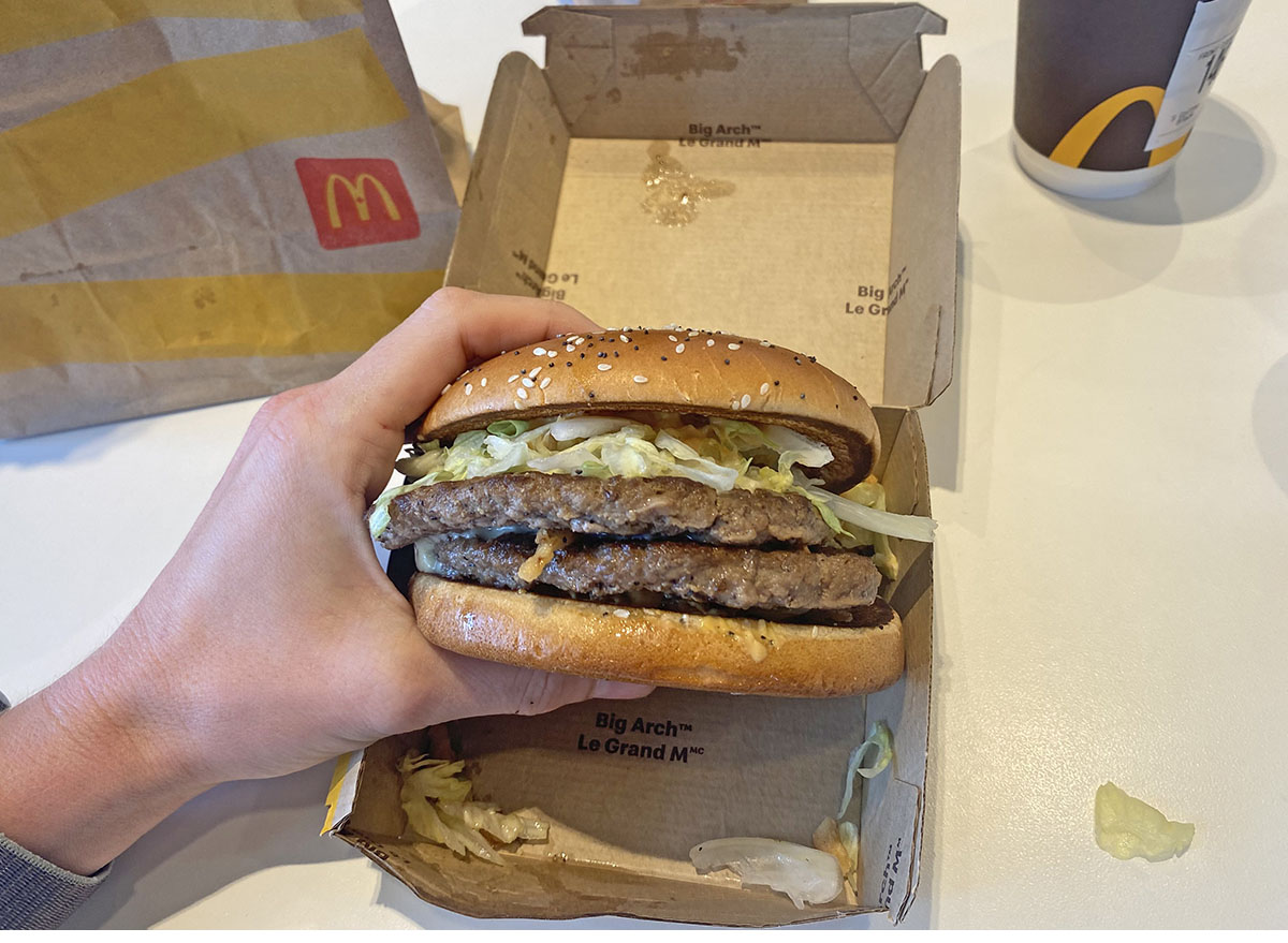 McDonald's New Big Arch Burger, Tasted & Reviewed in 2024