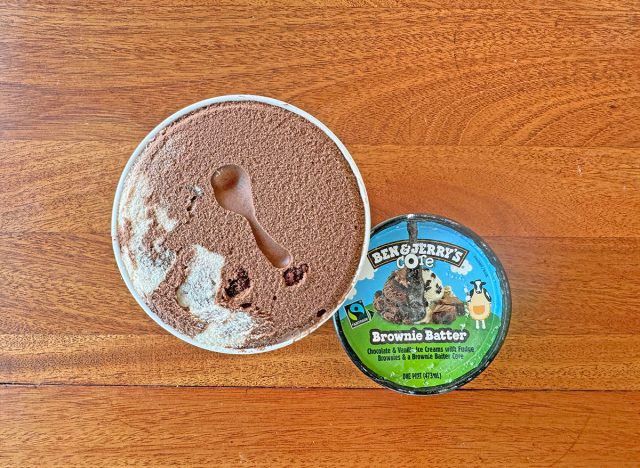 A pint of Ben & Jerry's Brownie Batter Core ice cream