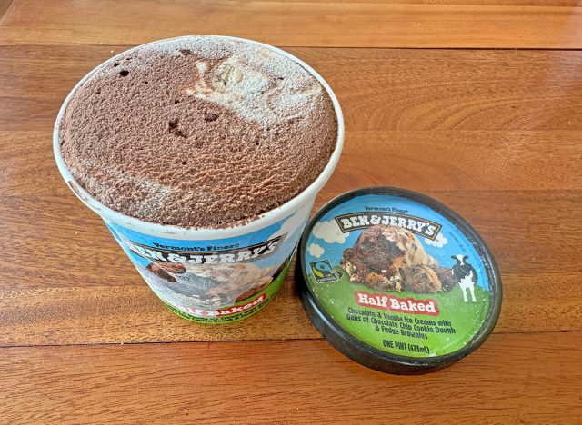 A pint of Ben & Jerry's Half Baked ice cream