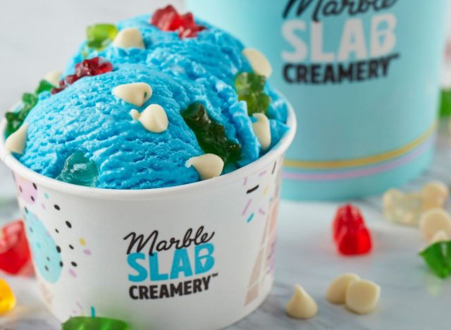 Marble Slab Creamery ice cream cup