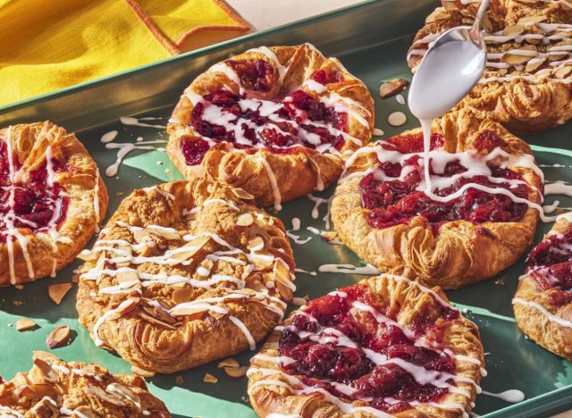 Panera Bread almond and cherry pastries