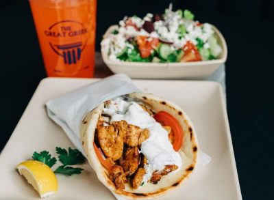 The Great Greek Mediterranean Grill chicken gyro