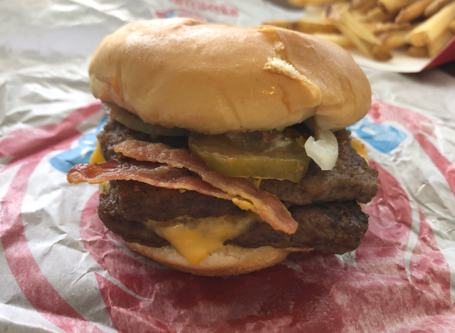 wendy's bacon double stack