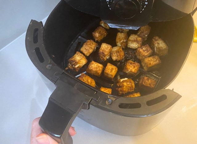 pieces of tofu in air fryer