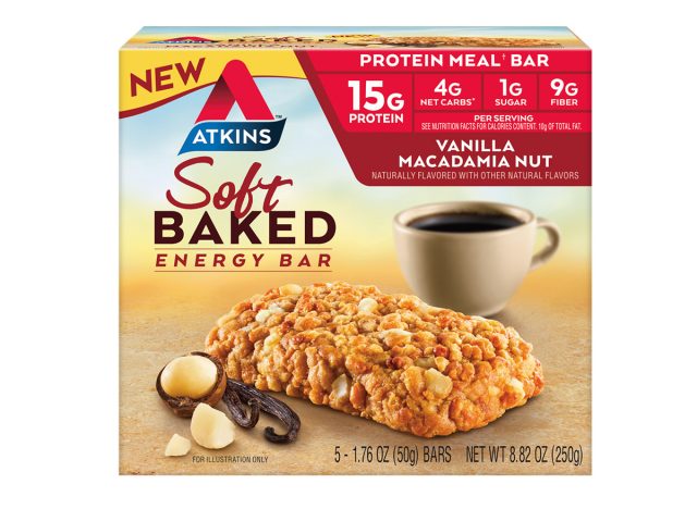 Atkins Vanilla Macadamia Nut Soft Baked Energy Bar 