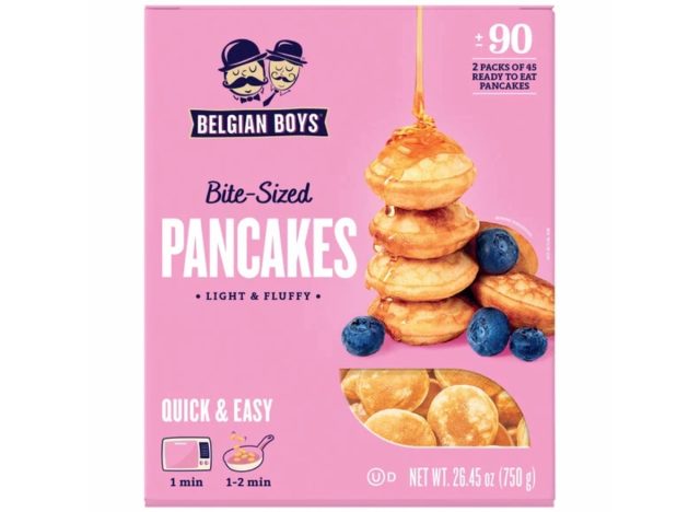 belgian boys bite-sized pancakes