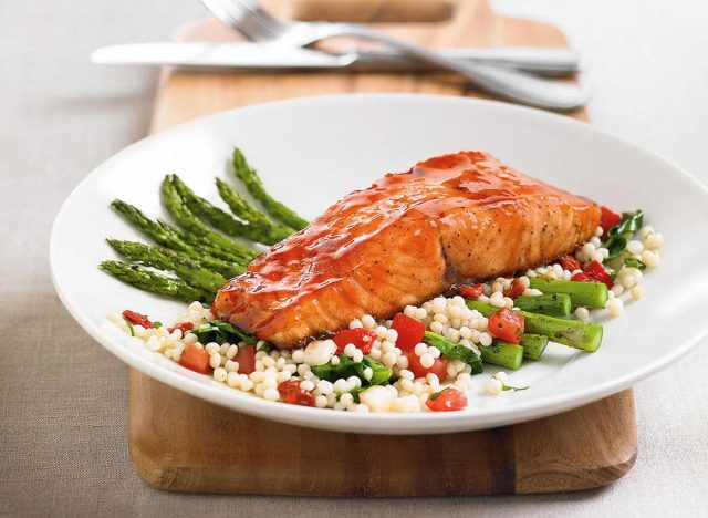 BJ's Restaurants Cherry Chipotle Glazed Salmon