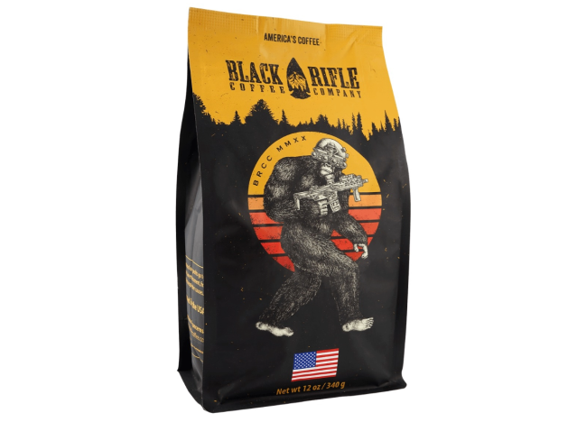 a bag of black rifle coffee tactisquatch