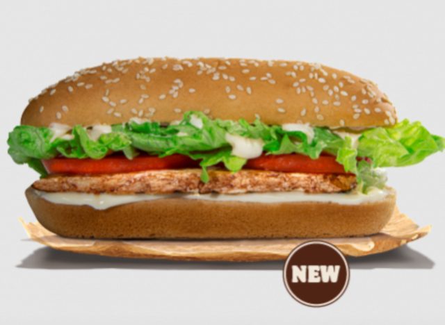 Burger King chicken sandwich