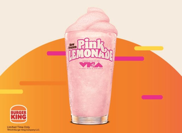 burger king frozen pink lemonade