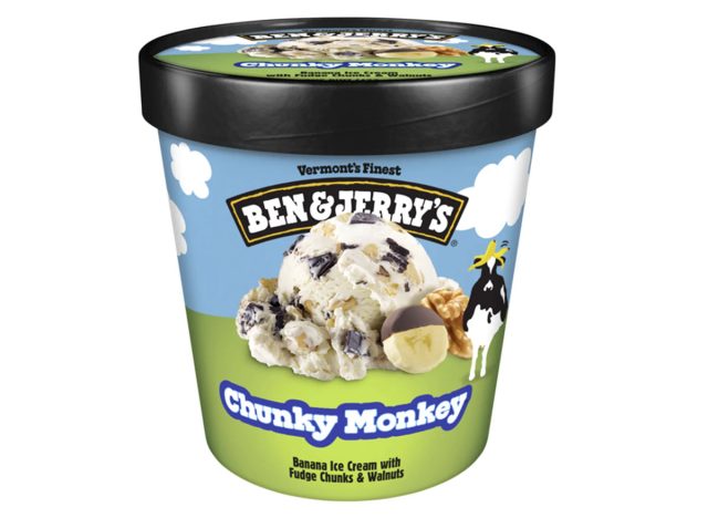 A pint of Ben & Jerry's Chunky Monkey ice cream