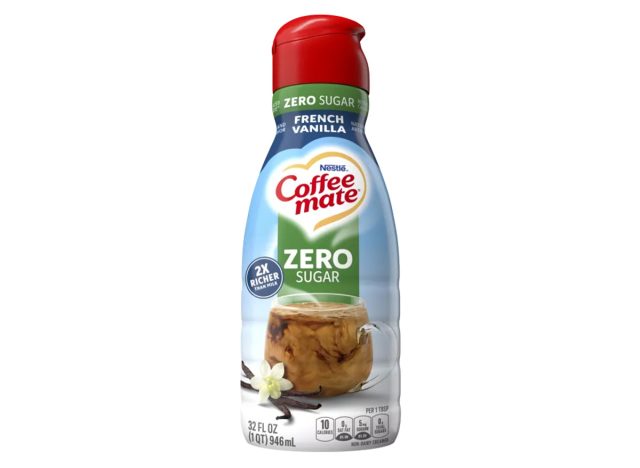 Coffee Mate Zero Sugar French Vanilla Flavored Liquid Coffee Creamer 