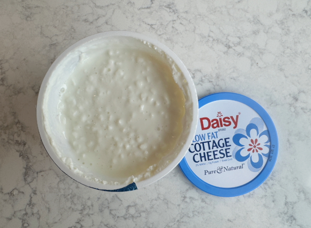 daisy cottage cheese open container