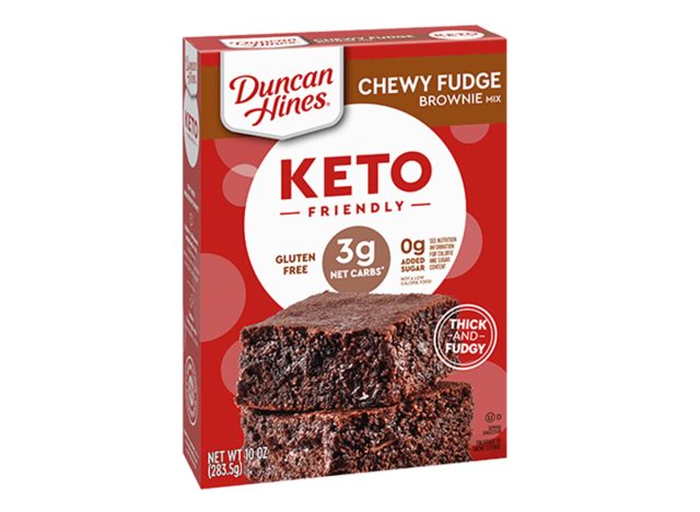 Duncan Hines Keto Friendly Brownie Mix, Chewy Fudge