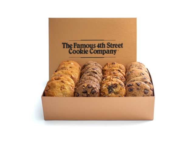 a box of famous mini cookies