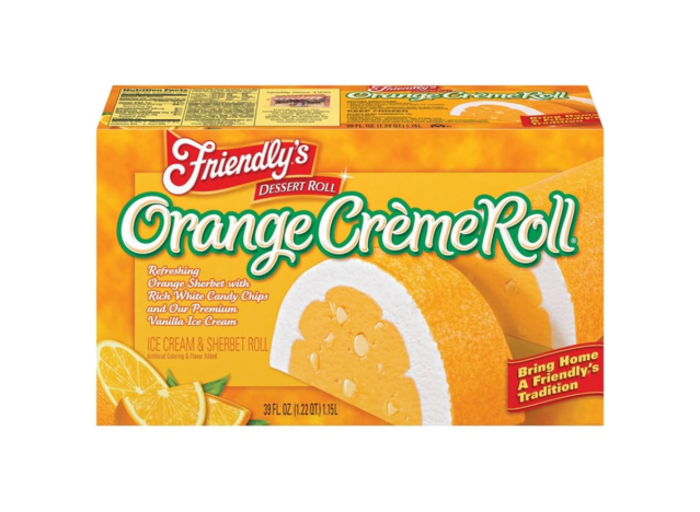 friendly's orange cream roll