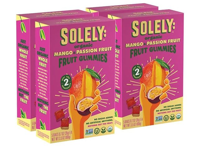 Solely Organic Mango & Passion Fruit Whole Fruit Gummies