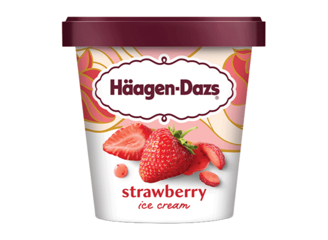 haagen dazs strawberry ice cream