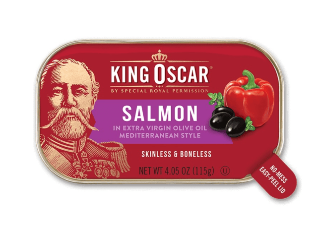 king oscar salmon in a tin