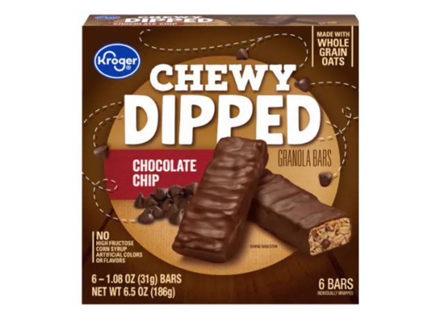 Kroger Chewy Dipped Chocolate Chip Granola Bars