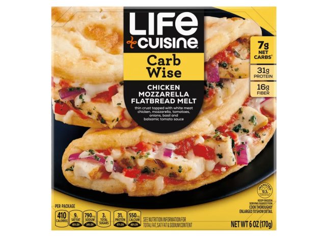  Life Cuisine Carb Wise Chicken Mozzarella Flatbread Melt