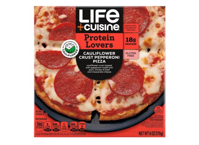 Life Cuisine Protein Lovers Cauliflower Crust Pepperoni Pizza 