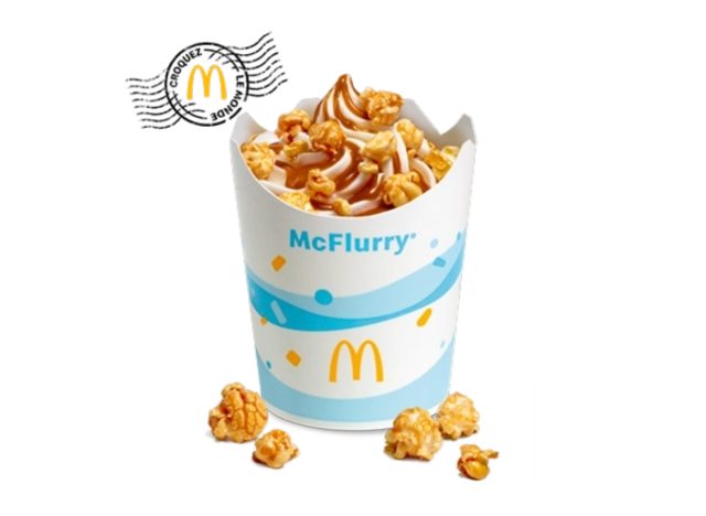 mcdonald's caramel popcorn mcflurry