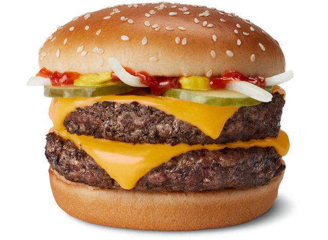 McDonald's double quarter pounder with cheese