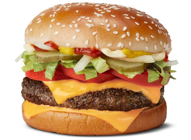 McDonald's quarter pounder with cheese deluxe