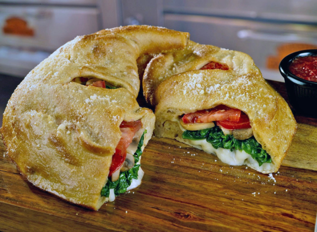 mild mushroom calzone