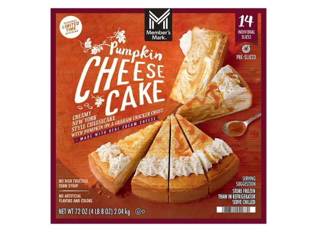 member's mark pumpkin cheesecake