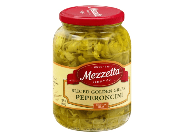 a jar of mezzetta peperoncini