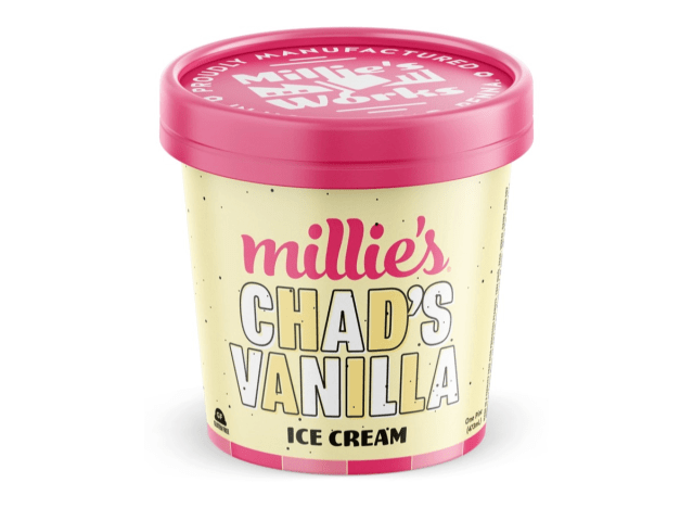 millie's chad vanilla ice cream