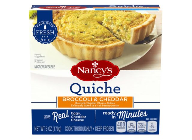 Nancy's Broccoli, Eggs, and Cheddar Quiche 