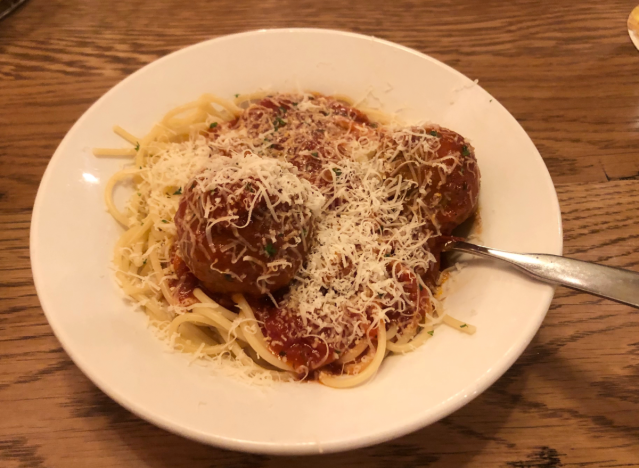 olive garden spaghetti and meatballs