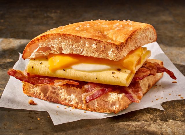 panera bread bacon egg cheese