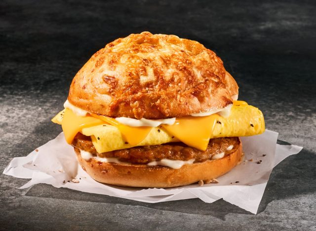 Panera Asiago Sausage & Egg Sandwich