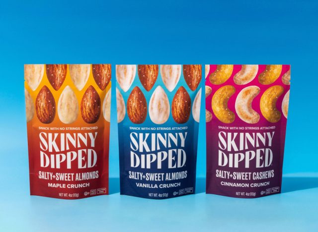 skinny dipped salty + sweet nut line