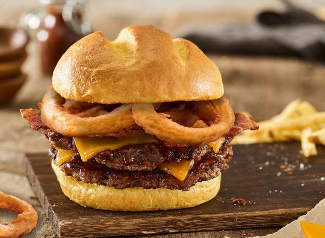 Smashburger Double BBQ Bacon Cheddar Burger