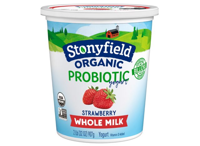 Stonyfield Organic Whole Milk Probiotic Yogurt, Strawberry 