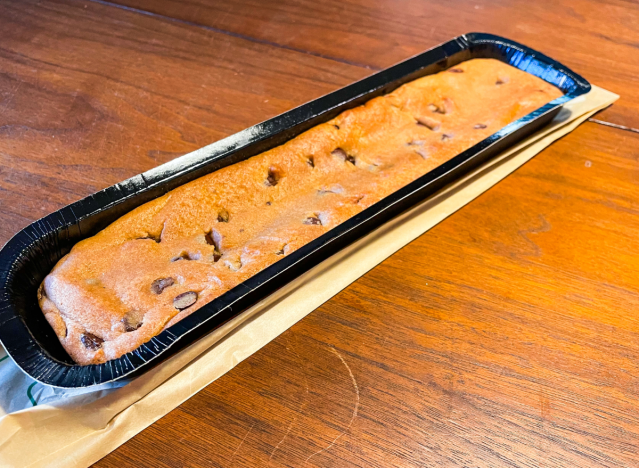 a footlong cookie from subway on a table