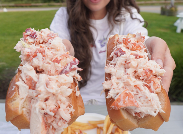 the seafood shanty lobster rolls