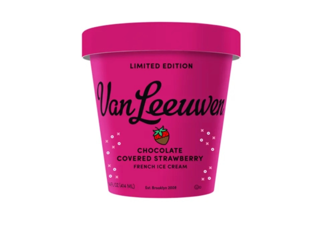 van leeuwen chocolate covered strawberry ice cream