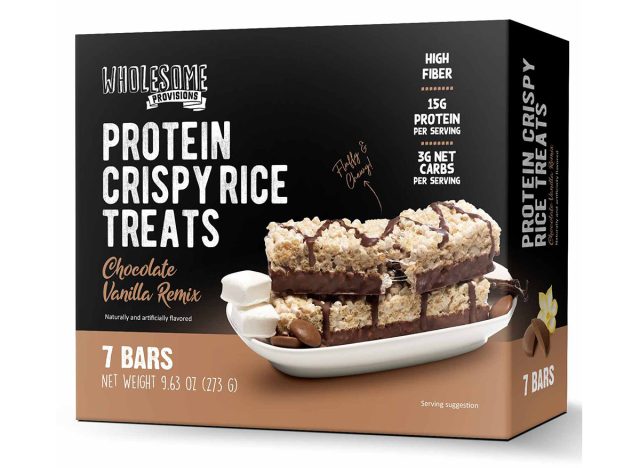 Wholesome Provisions Chocolate Vanilla Protein Crispy Treats