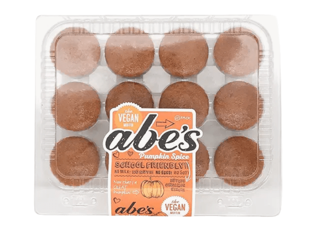 a package of abe's pumpkin mini muffins