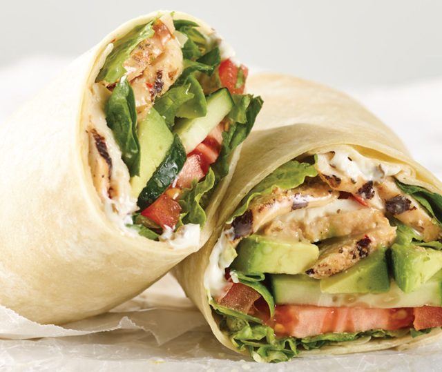 Au Bon Pain Napa Chicken Avocado Wrap