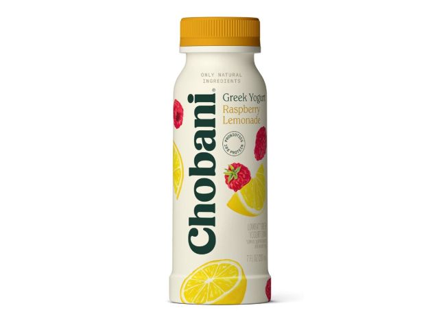 bottle of Chobani Raspberry Lemonade Drink