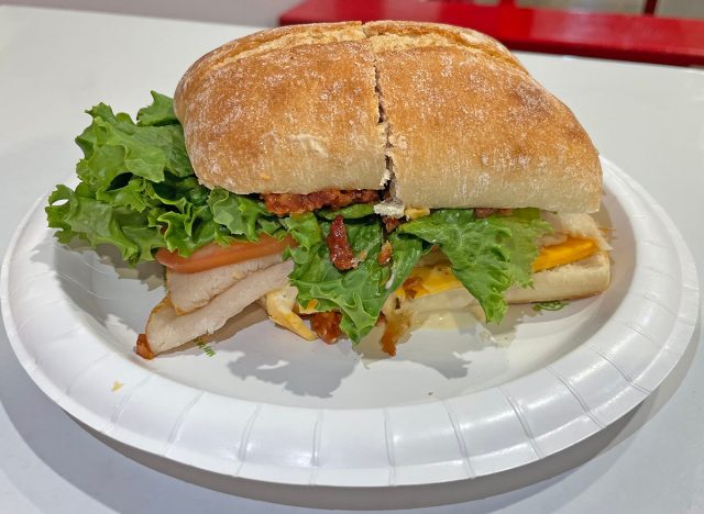 The new Chicken & Bacon Sandwich available in the food court at Costco