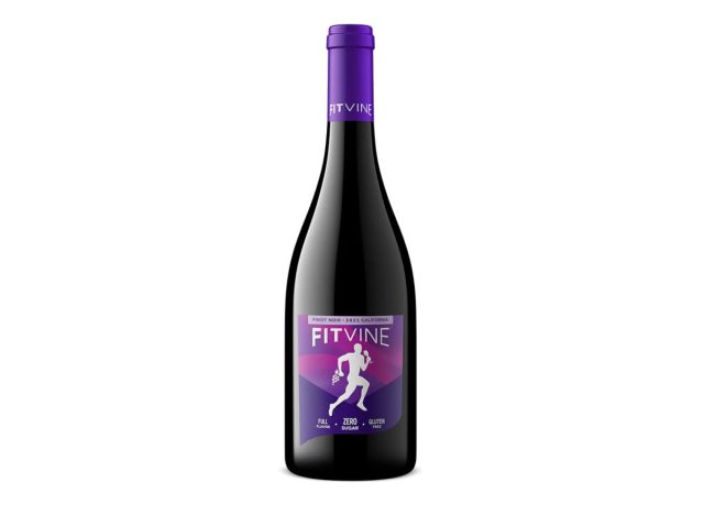 bottle of FitVine Pinot Noir